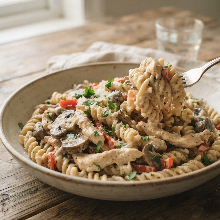 Fusilli à la Luigi recept