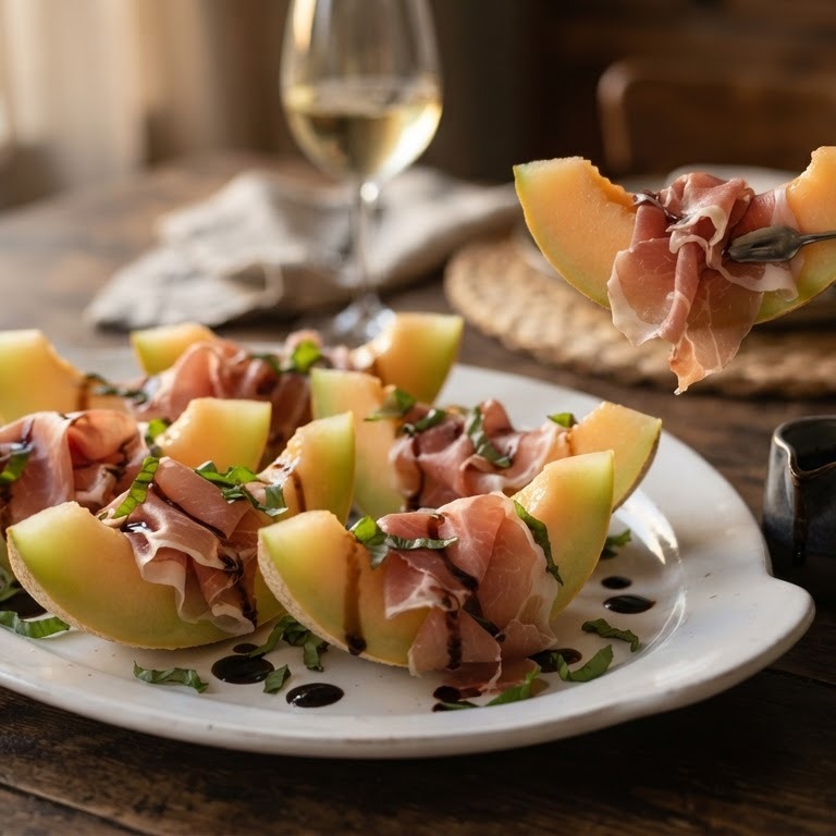 Galiameloen met parmaham recept