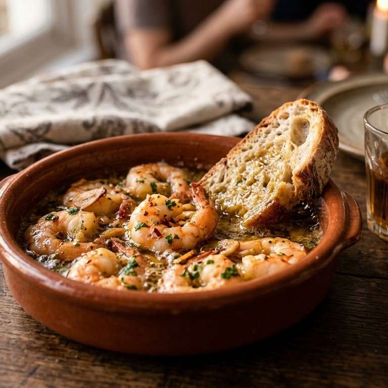 Gamba's in sherry recept