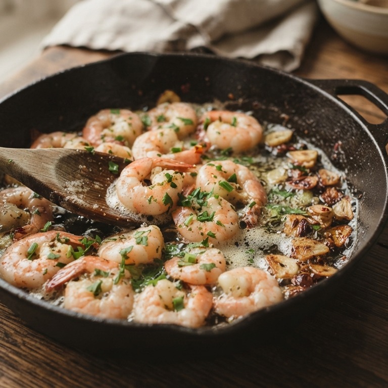 Gamba's uit de pan recept