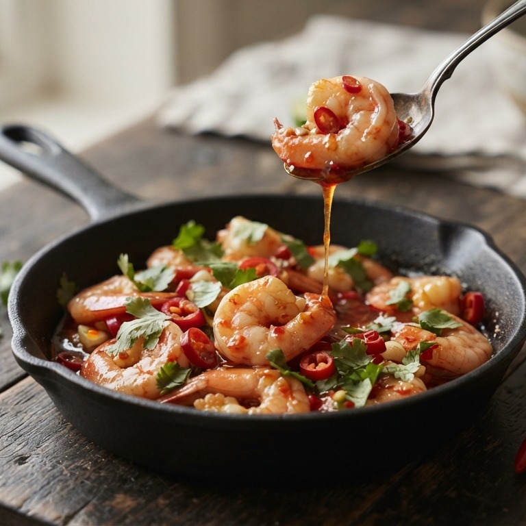 Garnalen in chilisaus recept