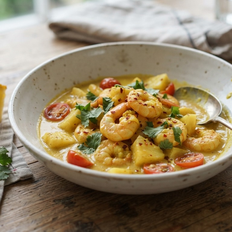 Garnalen in kerriesaus recept