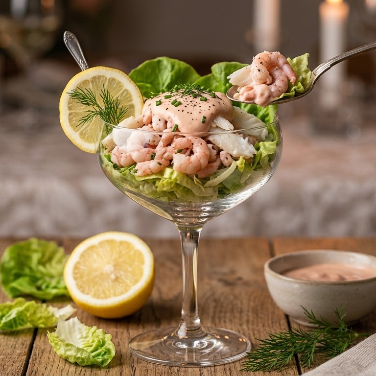 Garnalen-kabeljauw cocktail recept