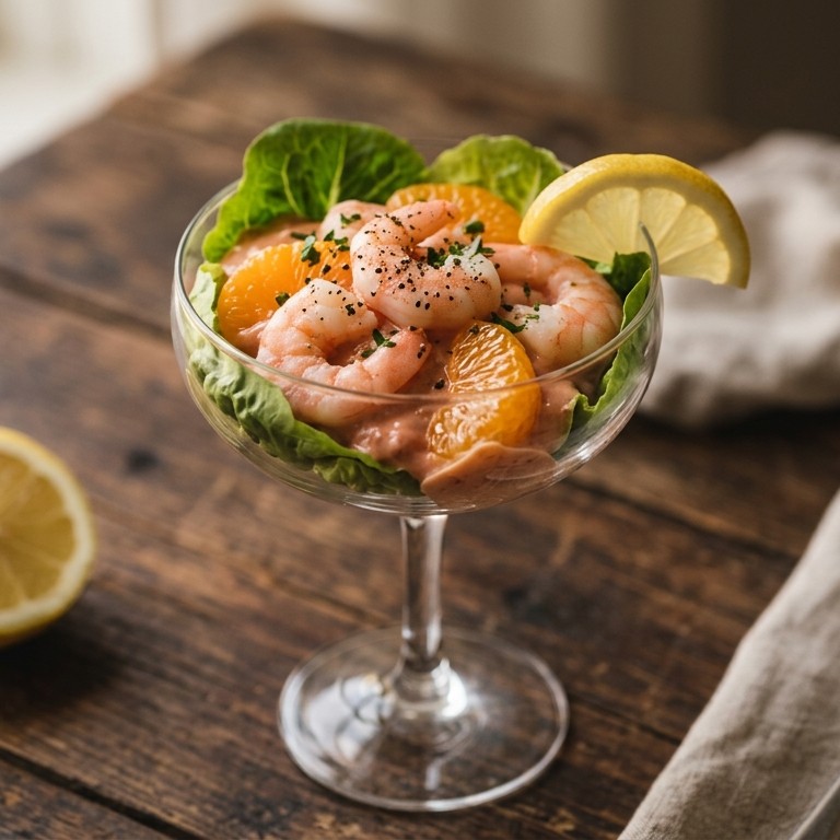 Garnalen-mandarijn cocktail recept
