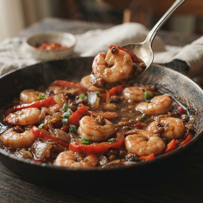 Garnalen met Taotjo recept
