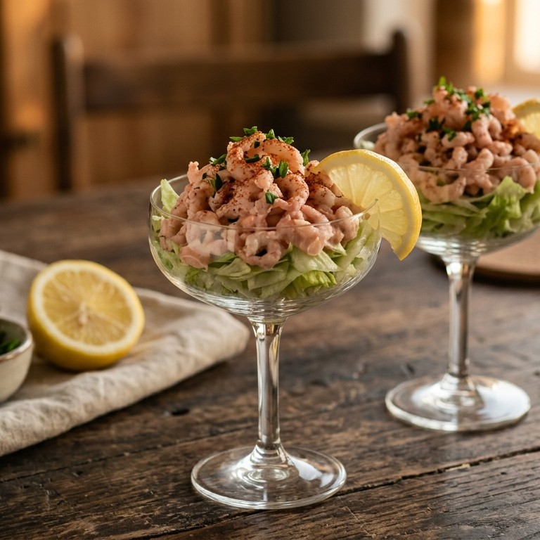 Garnalencocktail met ijsbergsla recept