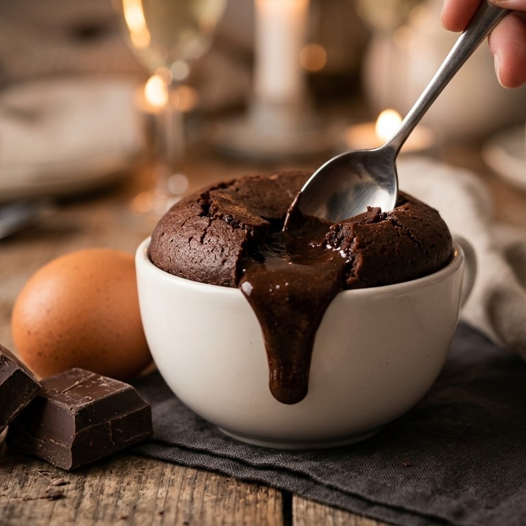 Gateau chaud (warm lopend chocolade taartje) recept