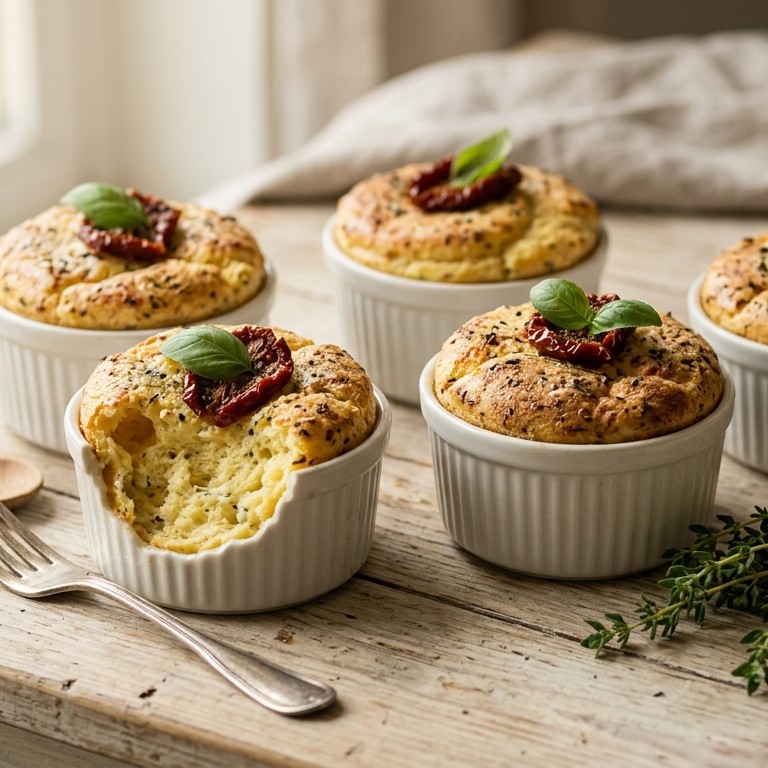Gebak met geitenkaas en zongedroogde tomaten recept