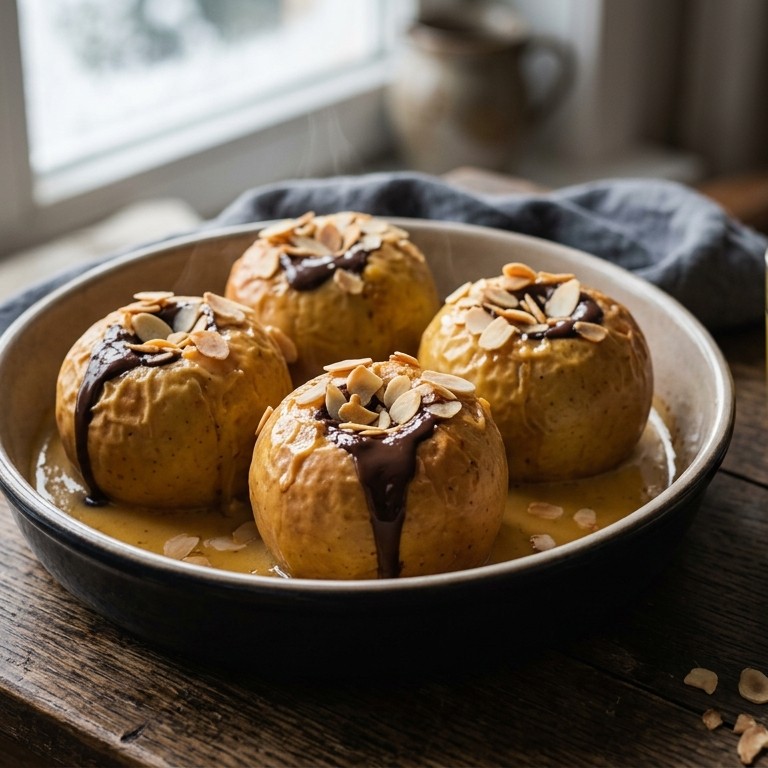 Gebakken appels met vanille-advocaatsaus recept
