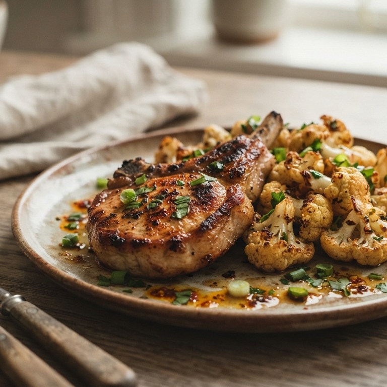 Gebakken bloemkool met haaskarbonade recept