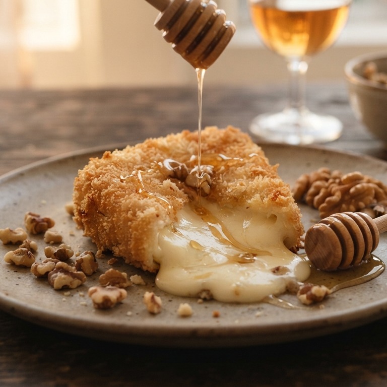 Gebakken brie met honing recept