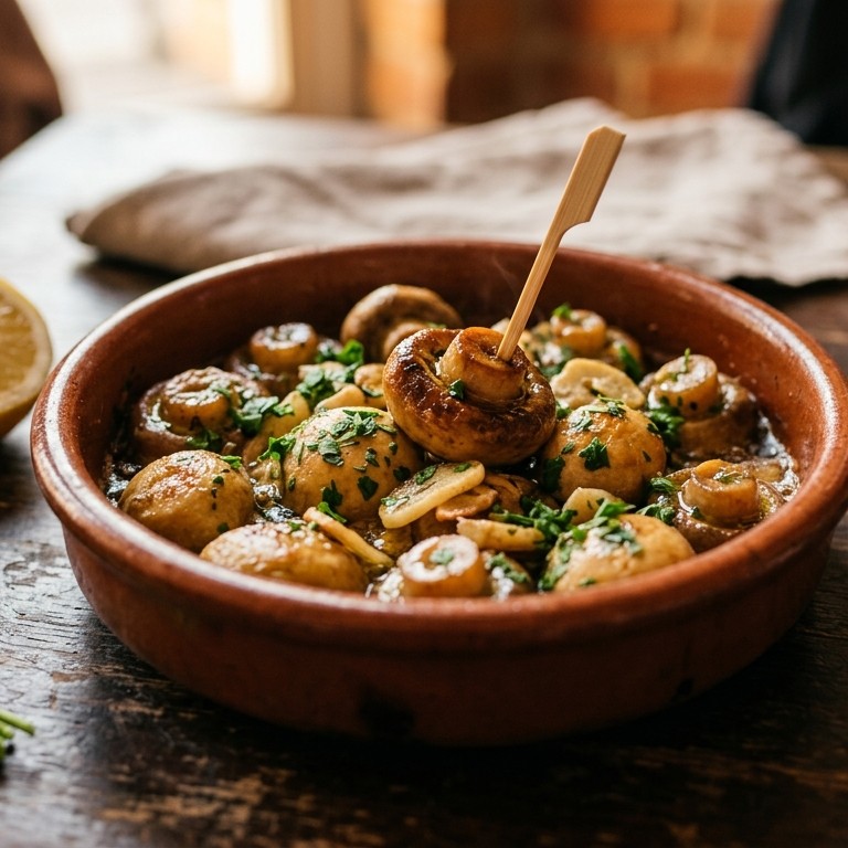 Gebakken champignons met knoflook recept