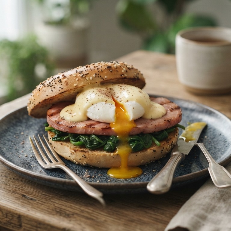 Gebakken ei op z'n Amerikaans voor de brunch recept