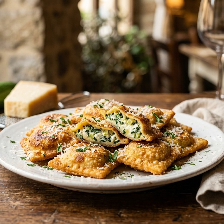 Gebakken ravioli recept