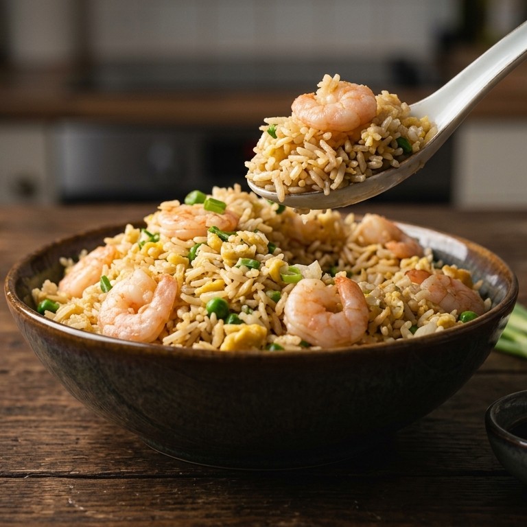 Gebakken rijst uit Jiangsu recept