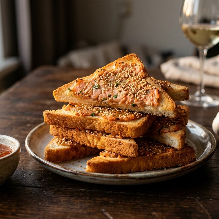 Gefrituurde garnalentoast recept