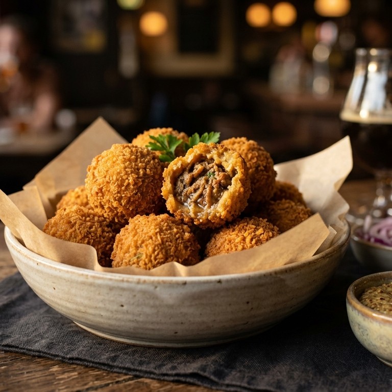 Gefrituurde gehaktballetjes recept