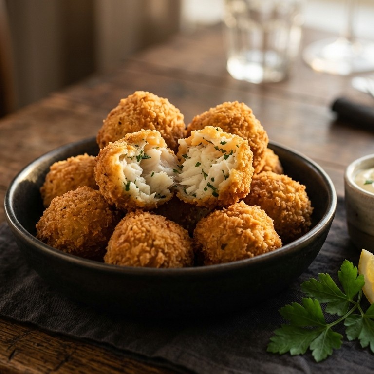 Gefrituurde kabeljauwballetjes recept