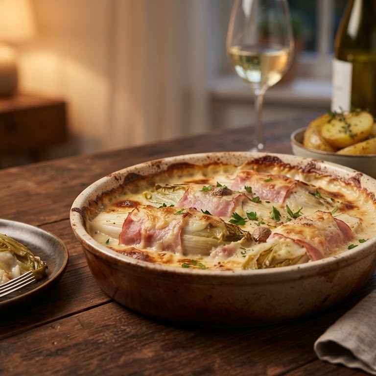 Gegratineerd Brussels lof recept