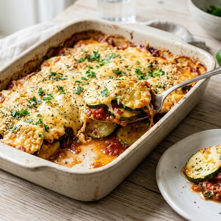 Gegratineerde courgette met geraspte belegen kaas recept