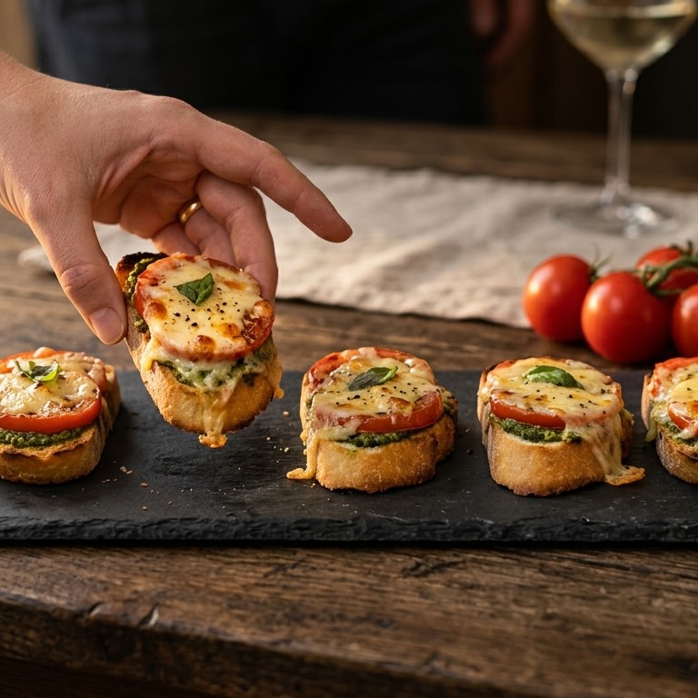 Gegratineerde crostini's recept