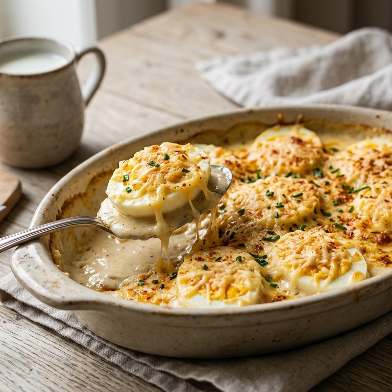 Gegratineerde eieren recept