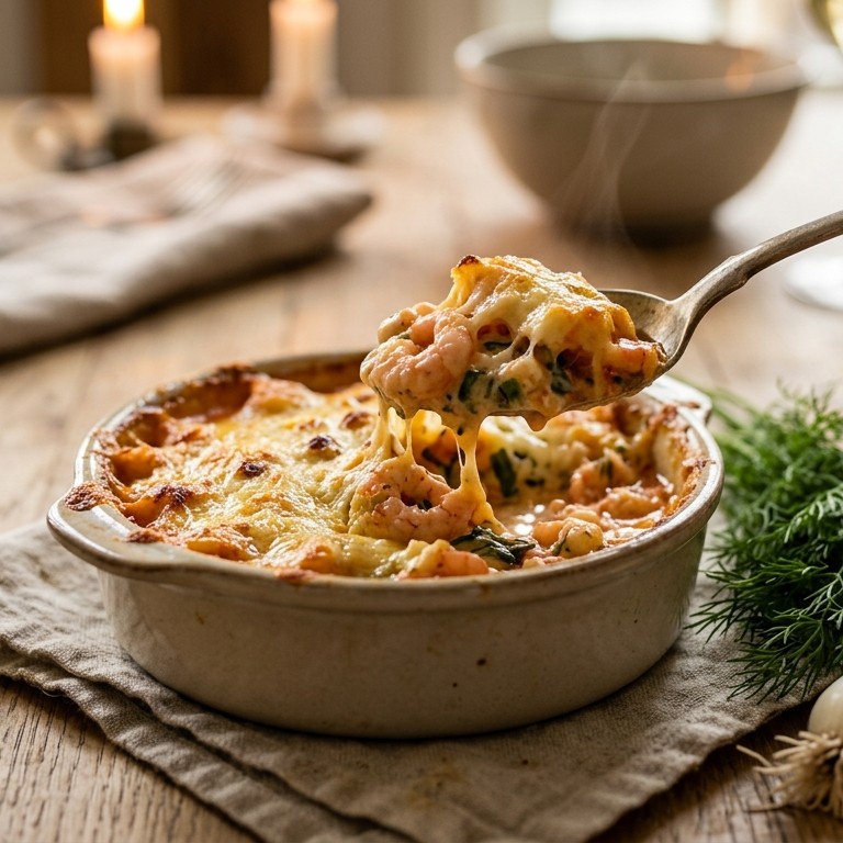 Gegratineerde garnalen recept