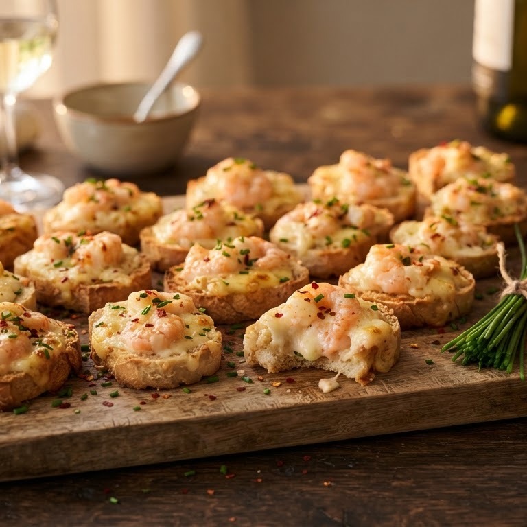 Gegratineerde garnalentoastjes recept