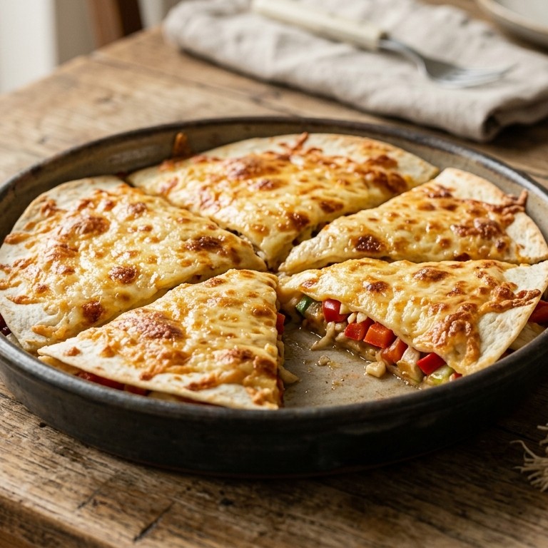 Gegratineerde kaastortilla recept