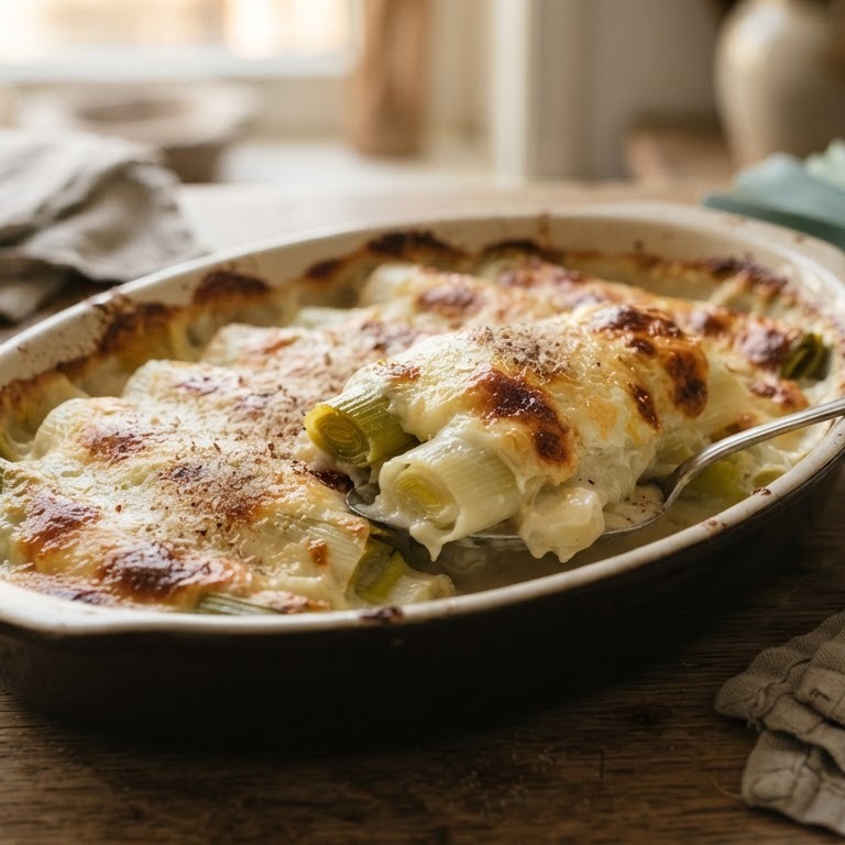 Gegratineerde prei recept