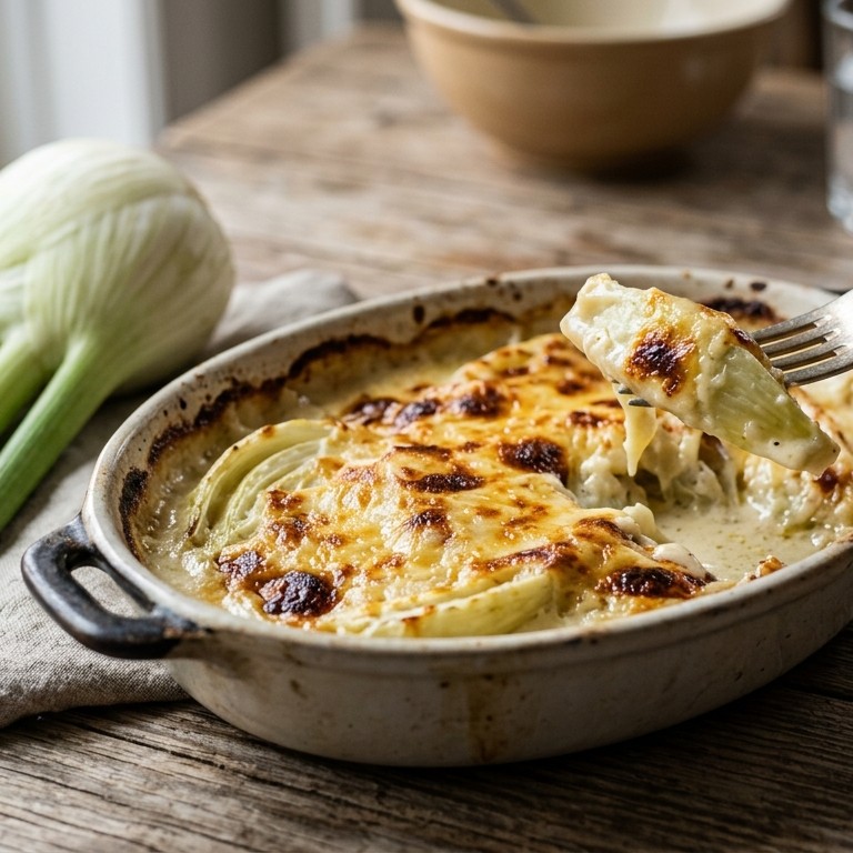 Gegratineerde venkel met geraspte belegen kaas recept