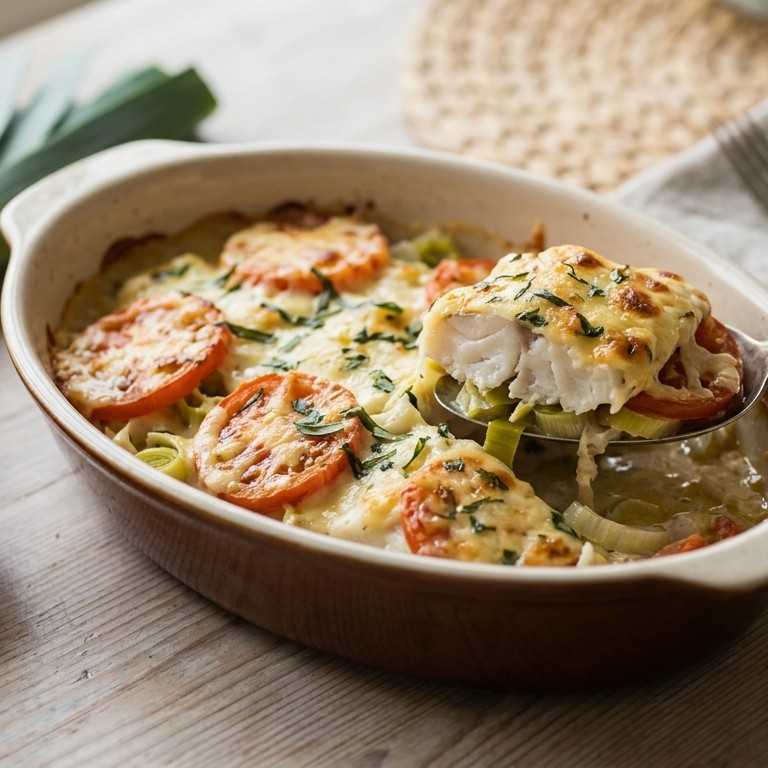 Gegratineerde vis en groenten recept