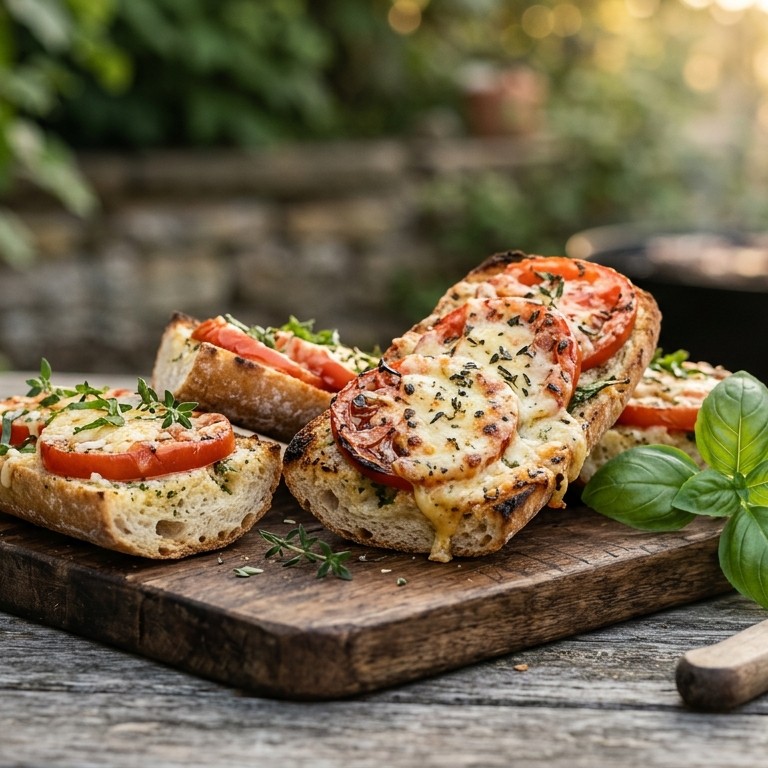 Gegrild stokbrood met tomaat recept