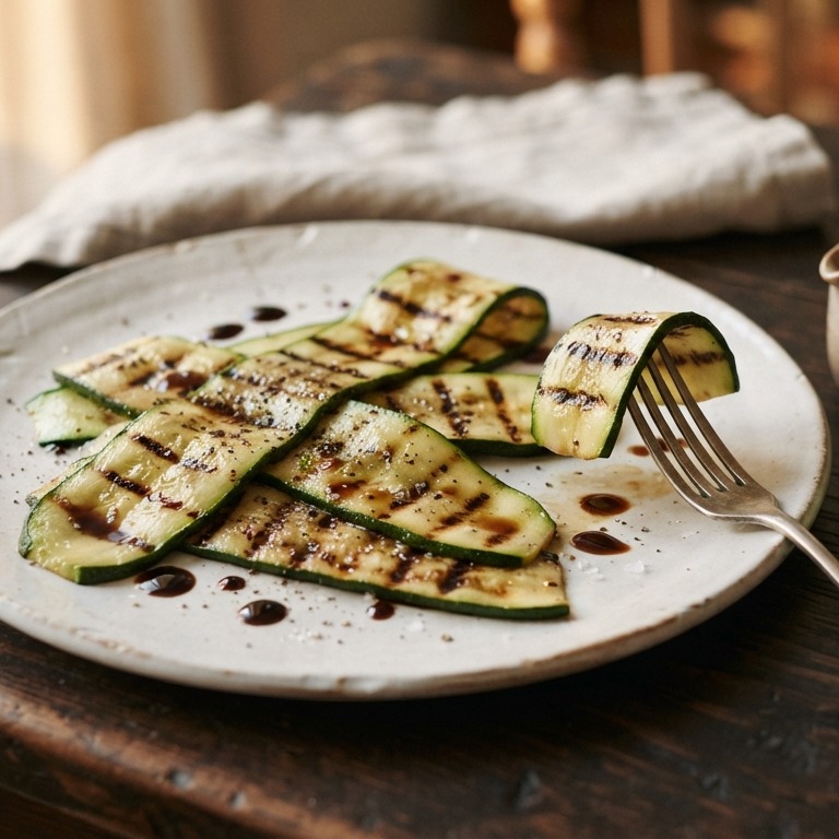 Gegrilde courgette met balsamico azijn recept