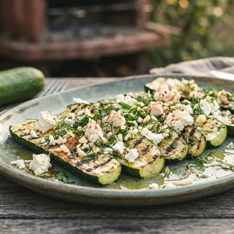 Gegrilde courgette met feta recept