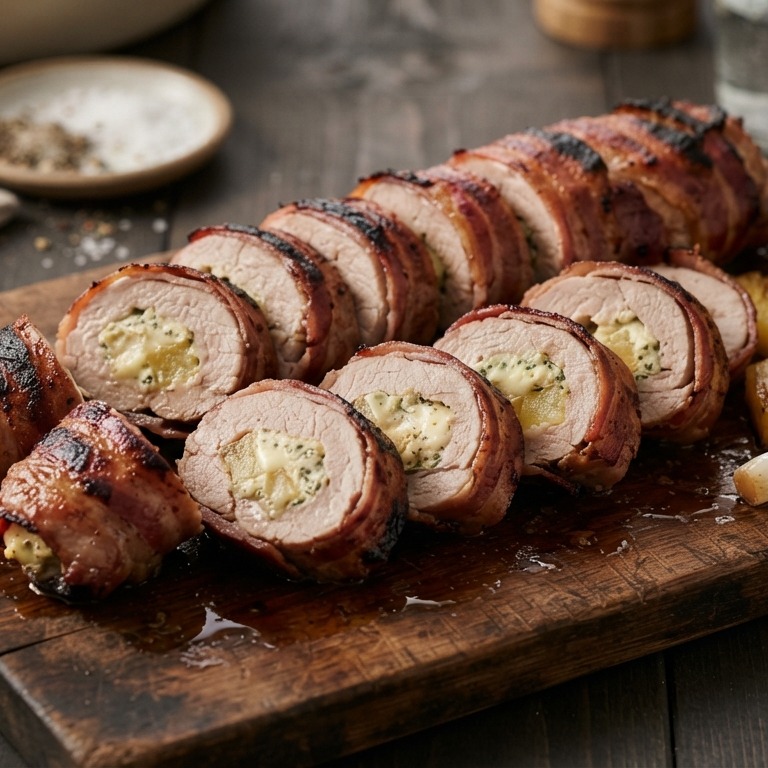 Gegrilde gevulde varkenshaas recept