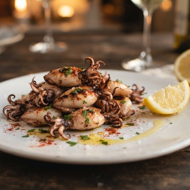 Gegrilde inktvisjes recept