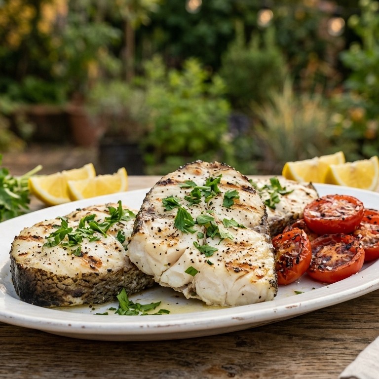 Gegrilde Kabeljauwmoten op de BBQ recept