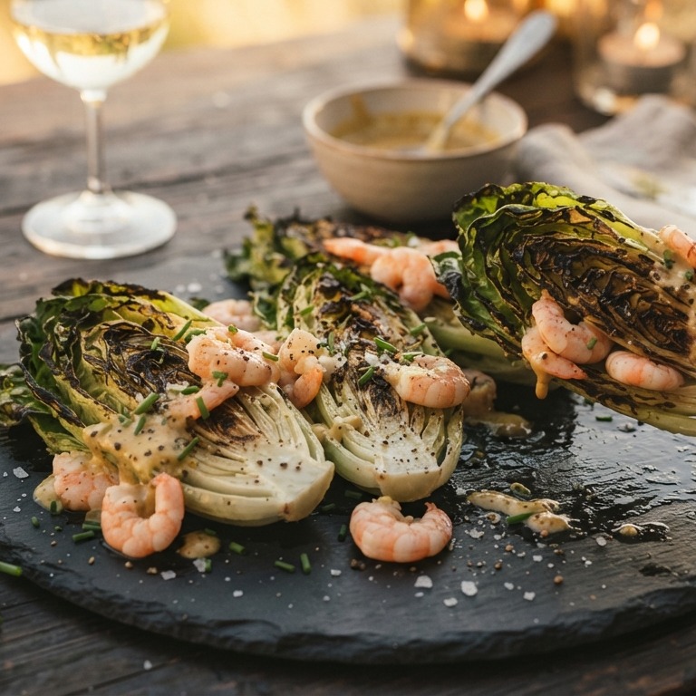 Gegrilde little gem recept