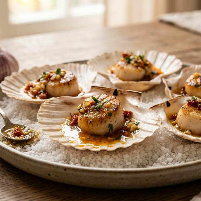 Gegrilde sint-jakobsschelpen recept