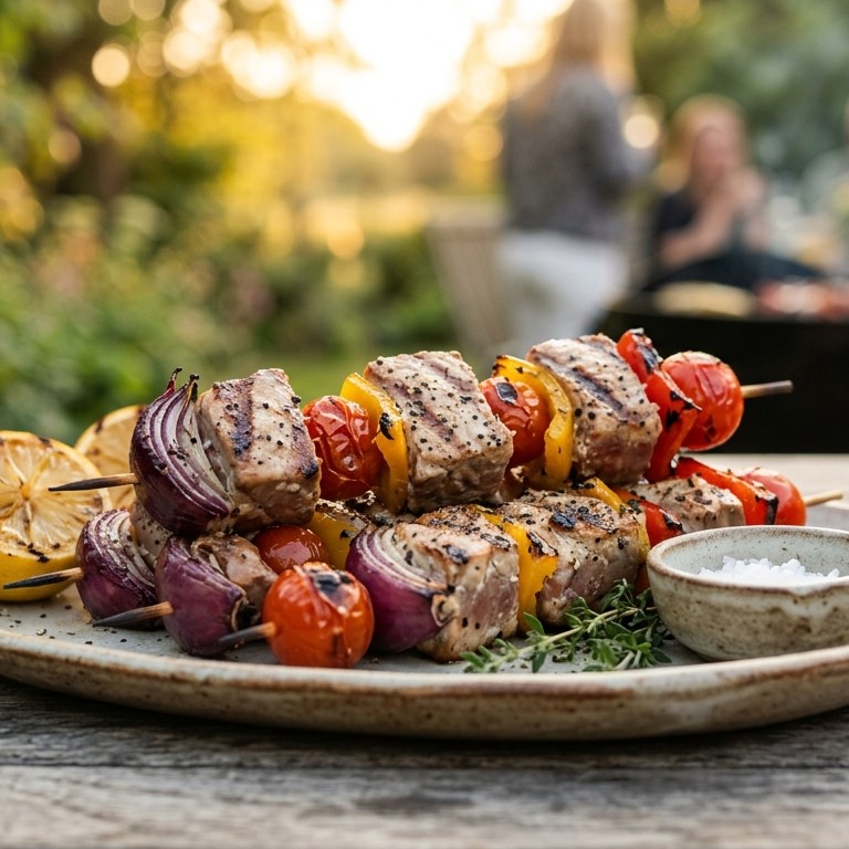 Gegrilde tonijnspiesen recept