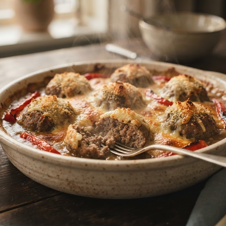 Gehaktbal gratin recept