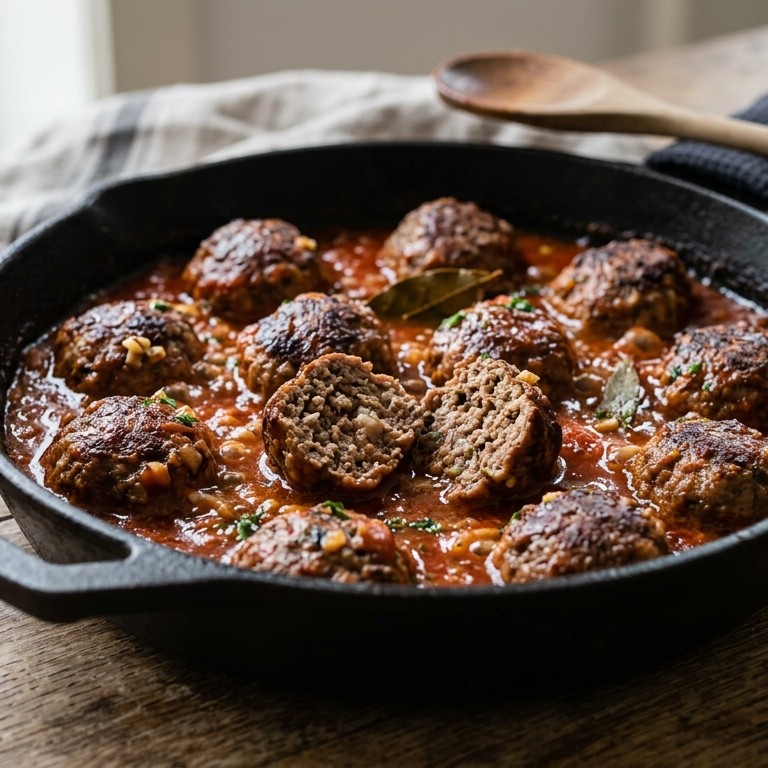 Gehaktbal met knoflook recept