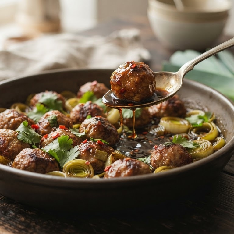 Gehaktballen met prei recept