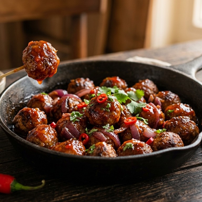 Gehaktballetjes in sweet chilisaus recept