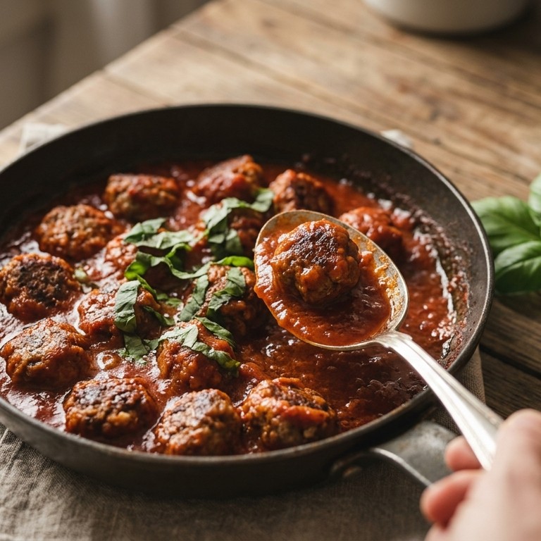 Gehaktballetjes in tomatensaus recept