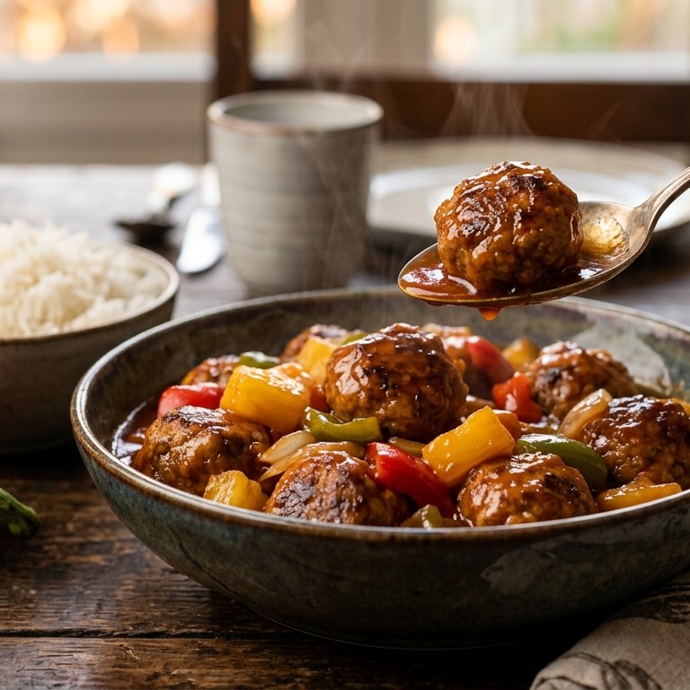 Gehaktballetjes in zoet-zure saus recept