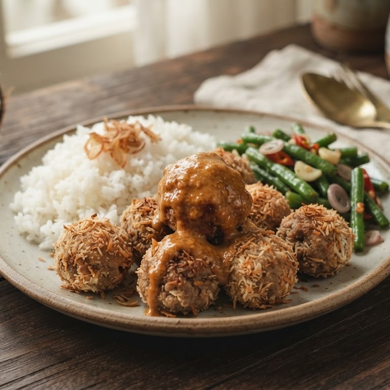 Gehaktballetjes met kokos recept
