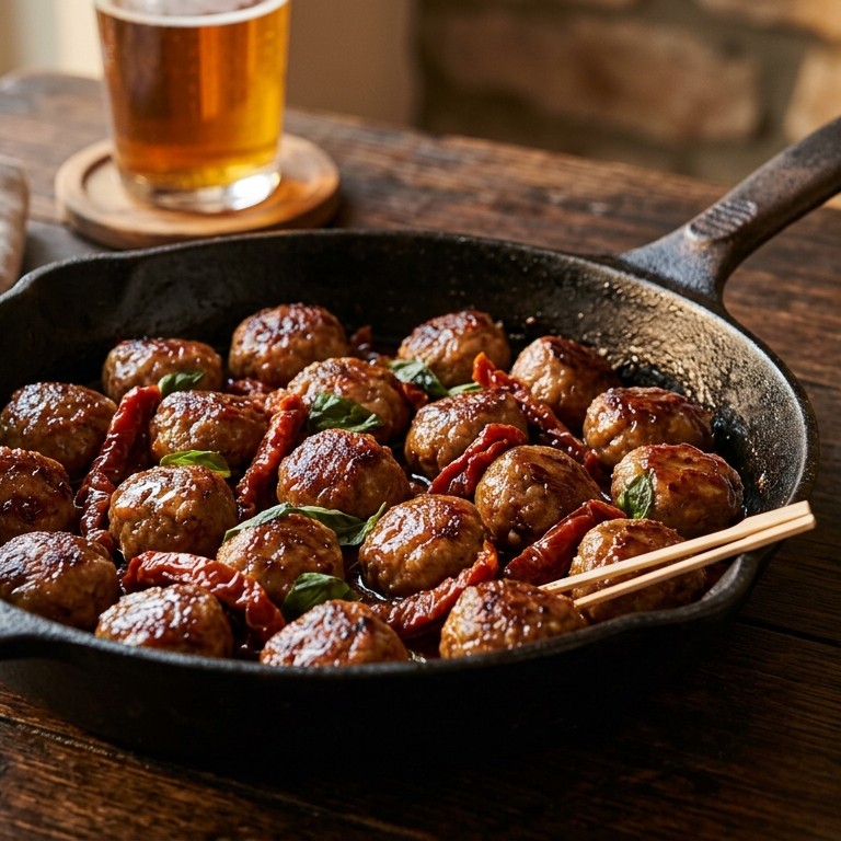 Gehaktballetjes  met zongedroogde tomaatjes recept