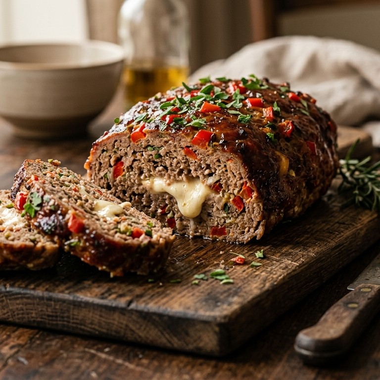 Gehaktbrood met een Italiaans tintje recept